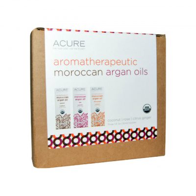 ARGAN OIL - 100% CERTIFIED ORGANIC - AROMATHERAPEUTIC - 3 PACK BY ACURE ORGANICS