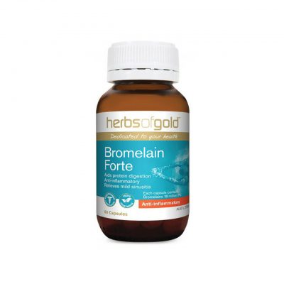 Bromelain Forte - Aids Protein Digestion - Relieves Mild Sinusitis by Herbs of Gold