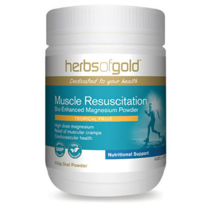 Muscle Resuscitation - High Dose Magnesium - Reduce Muscular Cramps - Headaches - Energy Production by Herbs of Gold