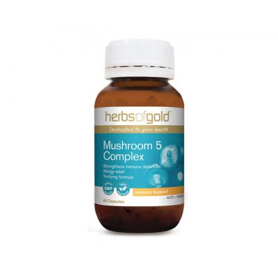 Mushroom 5 Complex - Boost Immunity - respiratory Infections by Herbs of Gold