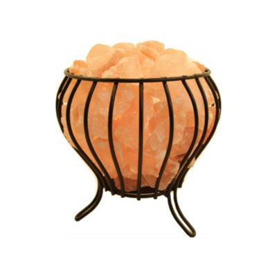 HIMALAYAN SALT LAMP BUD SHAPE FIRE BOWL - NATURE'S NATURAL IONIZER