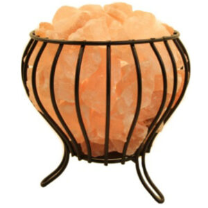 HIMALAYAN SALT LAMP BUD SHAPE FIRE BOWL - NATURE'S NATURAL IONIZER