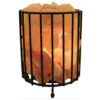 HIMALAYAN SALT LAMP CYLINDER SHAPE FIRE BOWL CAGE - NATURE'S NATURAL IONIZER