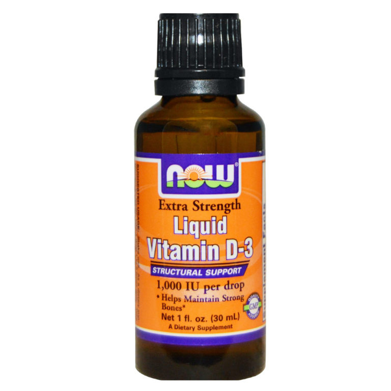 NOW Foods Liquid Vitamin D3 1000IU Elite Health Supplements