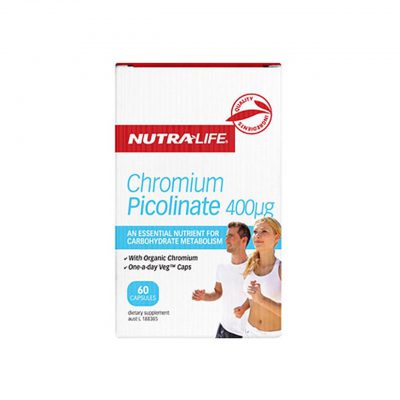 CHROMIUM PICOLINATE 400ug BY NUTRA LIFE
