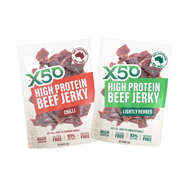 X50 High Protein Beef Jerky Online at Go Vita Thornton